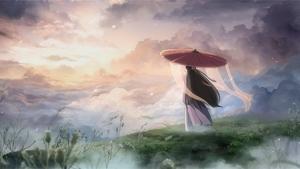 伞少女