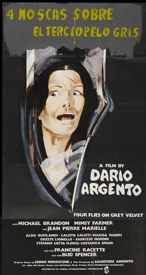 4 moscas sobre terciopelo gris