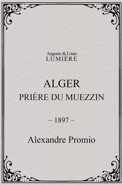 Alger : prière du muezzin
