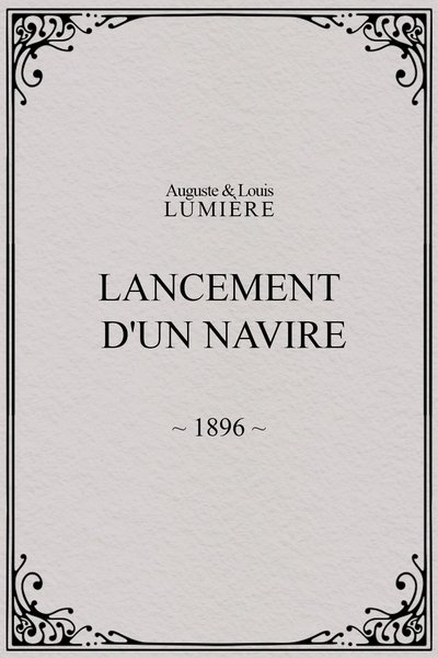 Lancement d'un navire
